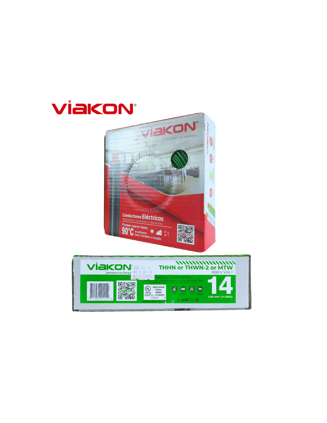 Cable THHN 14 AWG (rollo 100m)